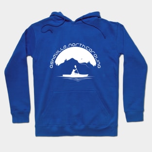 Asheville, North Carolina Kayaking - WO Blue 09 Hoodie